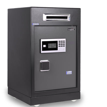 Rubik Drop Slot Safe for Cash Deposit, Digital and Key Lock, Office Shop Use RB-6343S (69x43x38cm)