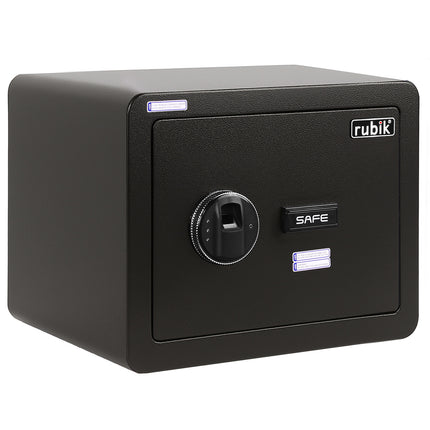 Rubik Large Fingerprint Safe Box with Keys, RB-30YFP (30x38x30cm)