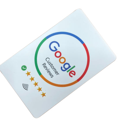 Google Reviews Card for Business, NFC Enabled Customer Reviews Rate Card with NFC Tap Technology
