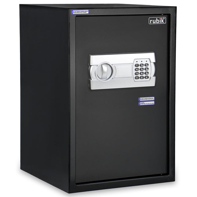 Rubik Large Digital Safe Box with Keys, RB50EGC (50x35x30cm) Black