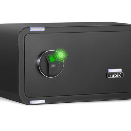 Rubik Wide Fingerprint Safe Box with Keys, RB23f (23x43x35cm)