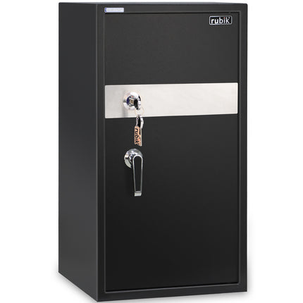 Rubik Large Key Operated Safe Box RB90K (Size, 90x40x50cm) Black