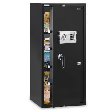 Rubik Large Digital Safe Box with Keys, RB90EG (90x40x50cm) Black