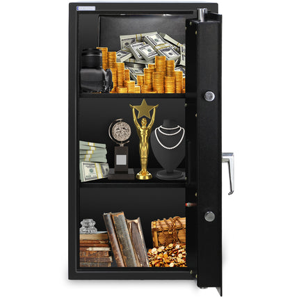 Rubik Large Key Operated Safe Box RB75K (Size, 75x40x40cm) Black