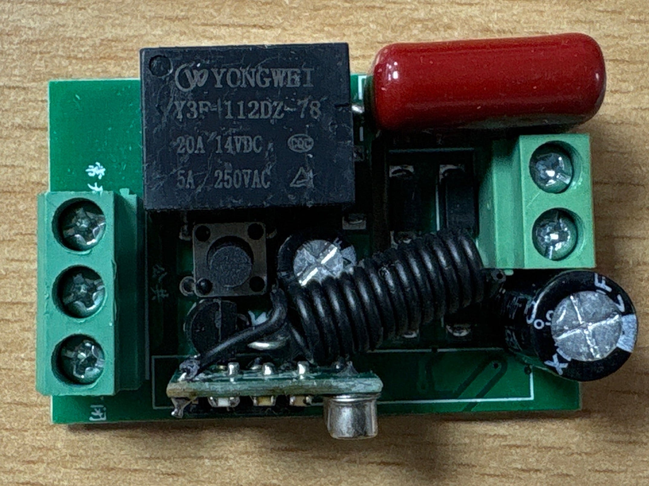 Wireless Remote Control 220V AC Relay Switch Kit – 1CH RF Receiver + L ...