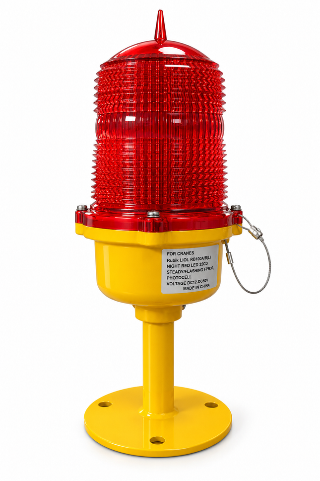Rubik Low Intensity Aviation Obstruction Red LED Light Type B, ICAO FAA L-810 Compliant