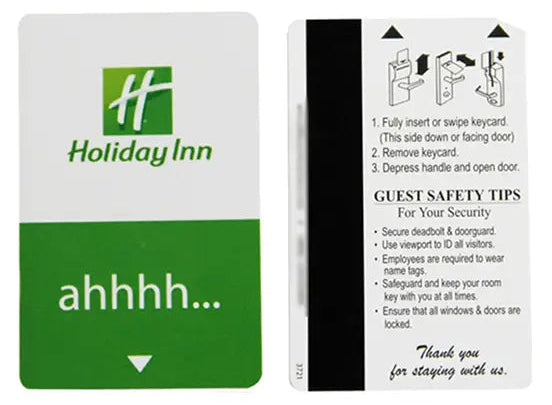 Customized Magnetic Stripe Hotel Door Lock Key Cards With Printing