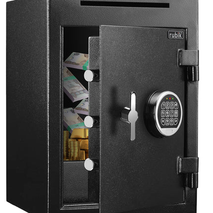 Rubik Depository Safe Box with Digital Lock, Drop Slot and Fire Resistant RB-DS48 (48x34x38cm)