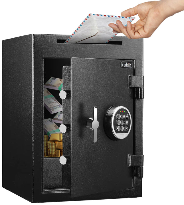 Rubik Depository Safe Box with Digital Lock, Drop Slot and Fire Resistant RB-DS48 (48x34x38cm)