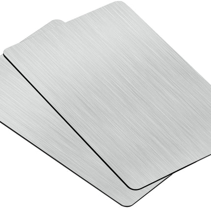 NFC 215 Metal Cards with Invisible Chip, NTAG215 High-end Prestige Business Card, 304 Stainless Steel Matt Finish