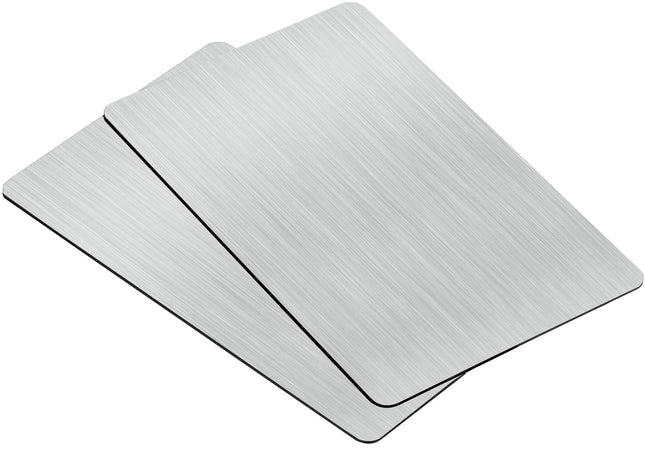 NFC 215 Metal Cards with Invisible Chip, NTAG215 High-end Prestige Business Card, 304 Stainless Steel Matt Finish