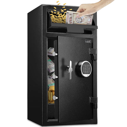 Rubik Depository Safe Box with Digital Lock, Deposit Chute and Fire Resistant RB-DS70 (70x34x38cm)