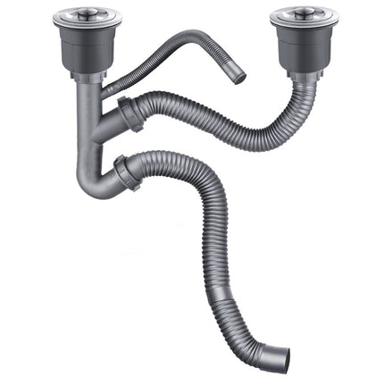 Dual Sink Drainer Anti-overflow Anti-Odor and Overflow Protection RB-9014