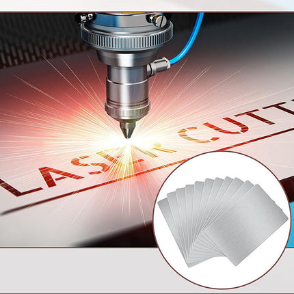 Blank Stainless Steel Metal Cards for Laser Engraving - 86x54x0.5mm