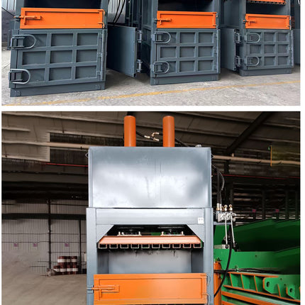 100T Vertical Hydraulic 500kg Baler Press, Heavy-Duty Waste & Cardboard Compactor