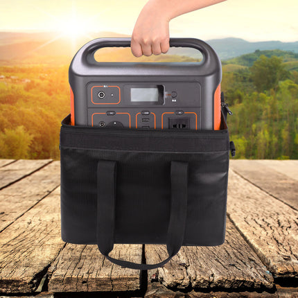 Fireproof Portable Power Station Carry Bag 33x24x22cm - High-Temperature Resistant Storage with Shoulder Strap