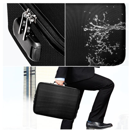 Fireproof Waterproof Document Storage Bag with Lockable Zipper 36x27x10cm