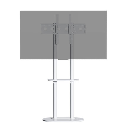Double Pole TV Stand, Fits 40-75 Inch TVs, Floor-Standing, VESA Compatible Mount 40KG Load, U-Z1318-BK (Black)