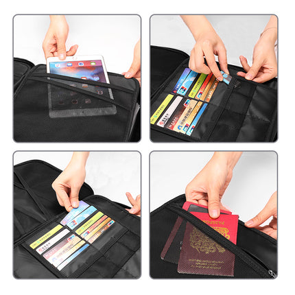 Fireproof Waterproof Document Storage Bag with Lockable Zipper 36x27x10cm