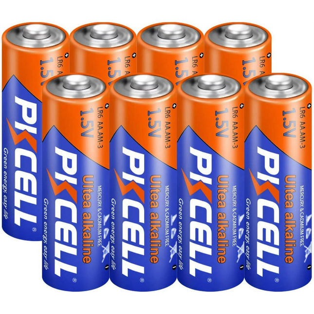 PKCELL AA Alkaline Batteries - LR6 Long-Lasting All-Purpose AA Battery for Household and Business
