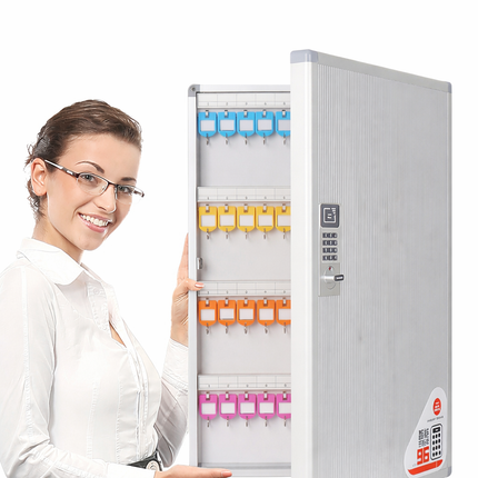 Glosen 32 Key Cabinet with Digital Lock and RFID Tag, Wall Mounted Key Storage Box (AM9032)