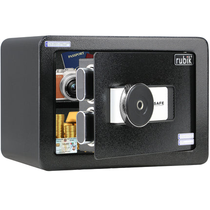 Rubik Medium Fingerprint Safe Box with Keys, RB25FYM (25x35x25cm)