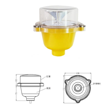Rubik Low Intensity Type B Aviation Obstruction Light SMT LED RBRLB01(L) - ICAO FAA-L810 Compliant