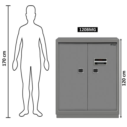 Rubik Double Door Cabinet Safe Box 120x90cm, Digital Lock with Keys, For Home, Business & Commercial Use