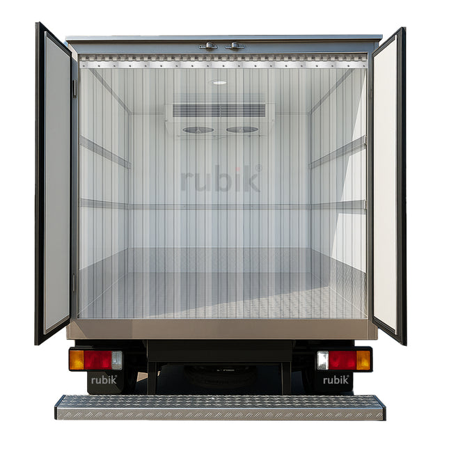 Transparent Ribbed PVC Strip Curtains For 3 Ton Truck, Refrigerated Truck Curtains (1 Set)