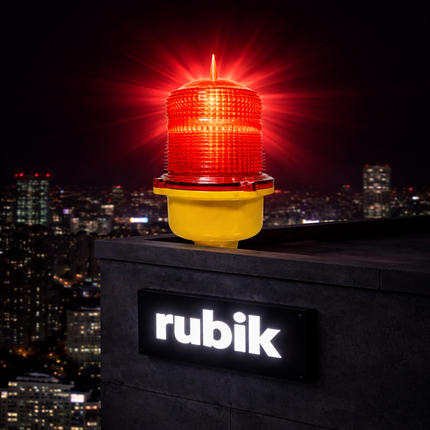 Single Lamp Steady Red Burning Low Intensity Obstruction Light Steady Light, FAA L-810 Aviation Warning Lamp