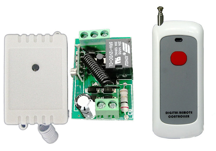Wireless Remote Control 220V AC Relay Switch Kit – 1CH RF Receiver + L ...