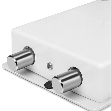 Rubik Mini Safe Box With Drop Slot, Digital Lock & Key (17x23x17cm) White