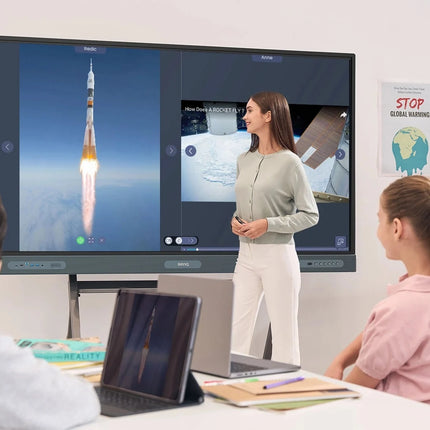 EDLA BenQ Board Pro RP7504 75-Inch Interactive Display, Wi-Fi, 4K for Schools, Colleges & Universities