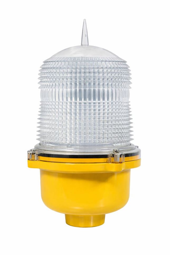 Single Lamp Flashing White LED, Low Intensity Obstruction Light, FAA L-810 Aviation Warning Lamp