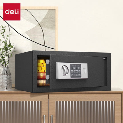 Deli Niello Digital Safe Box T522 (20×43×35cm) Black