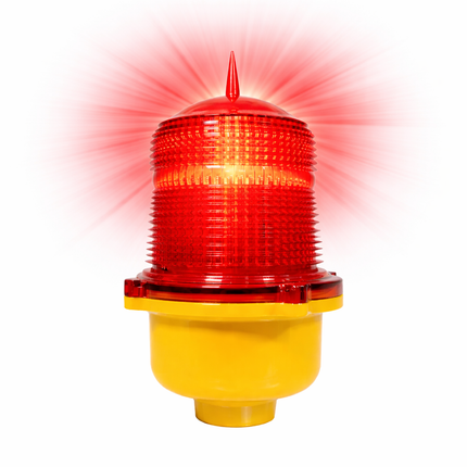 Single Lamp Steady Red Burning Low Intensity Obstruction Light Steady Light, FAA L-810 Aviation Warning Lamp