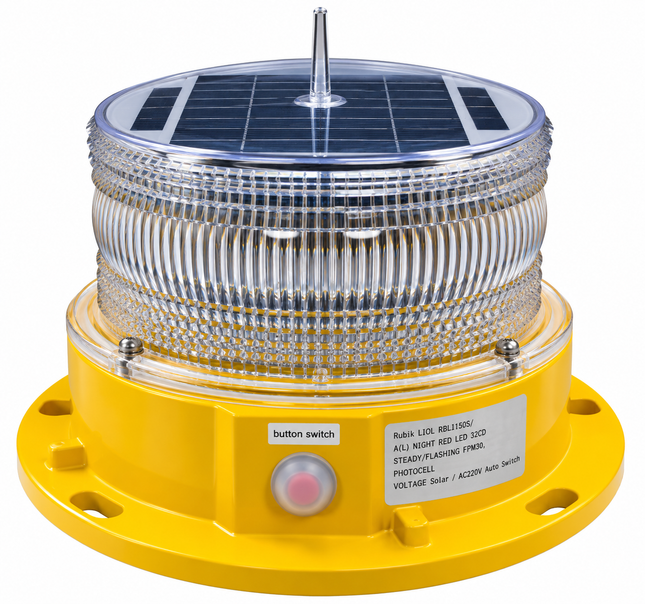 Rubik Solar Low Intensity Aviation Obstruction Light (LIOL) - ICAO FAA L-810 Compliant