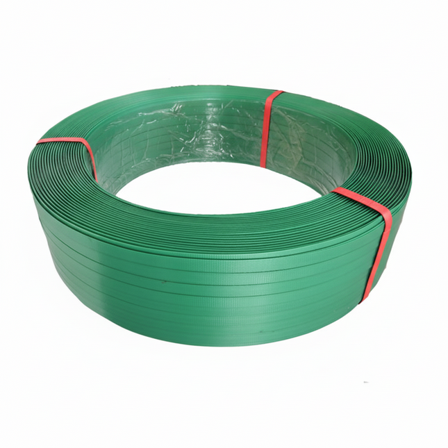 PET Plastic Strapping Band 16mm x 0.8mm Green Coil 4.5kg