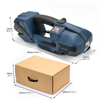 Handheld V2 Electric PET/PP Strapping Machine 13-16mm 3200N Cordless Baler DW35V2