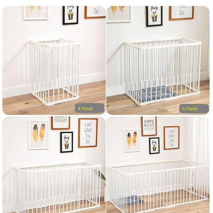 10 Panel Pet Dog Fence, Portable Indoor Isolation Barrier Playpen for Small, Medium, Large Dogs