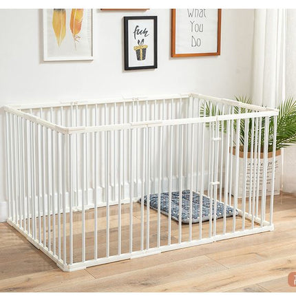 10 Panel Pet Dog Fence, Portable Indoor Isolation Barrier Playpen for Small, Medium, Large Dogs