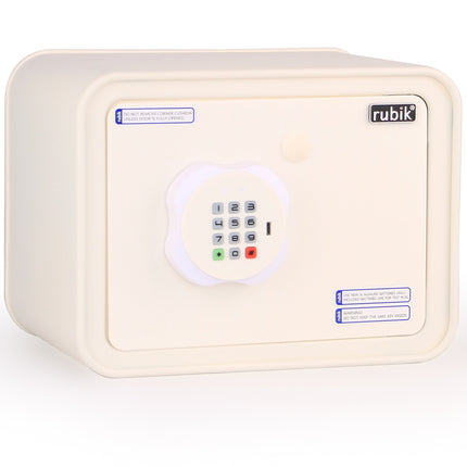 Children's Digital Piggy Bank Safe Box with Deposit Slot, For Kids Girls Boys RB-ZW18N (Off White)