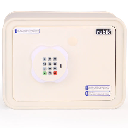 Children's Digital Piggy Bank Safe Box with Deposit Slot, For Kids Girls Boys RB-ZW18N (Off White)