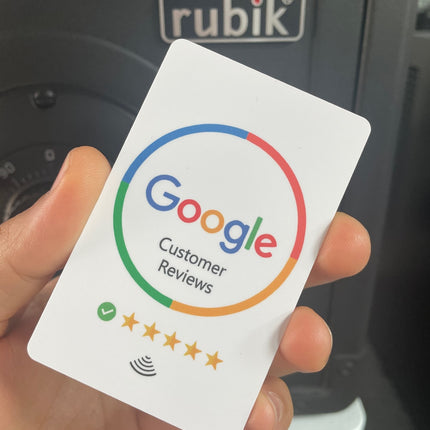 Google Reviews Card for Business, NFC Enabled Customer Reviews Rate Card with NFC Tap Technology