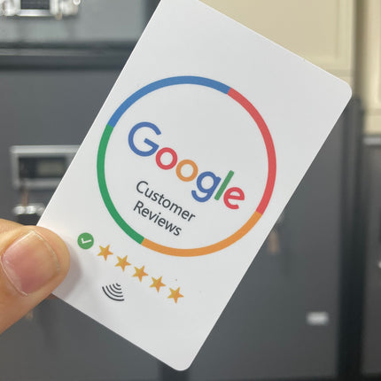Google Reviews Card for Business, NFC Enabled Customer Reviews Rate Card with NFC Tap Technology