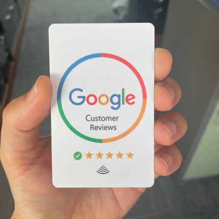 Google Reviews Card for Business, NFC Enabled Customer Reviews Rate Card with NFC Tap Technology