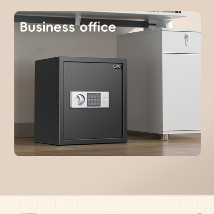 Deli Niello Digital Safe Box T523 (30x38x30cm) Black